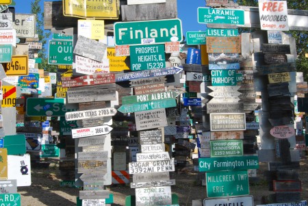 signpost forest